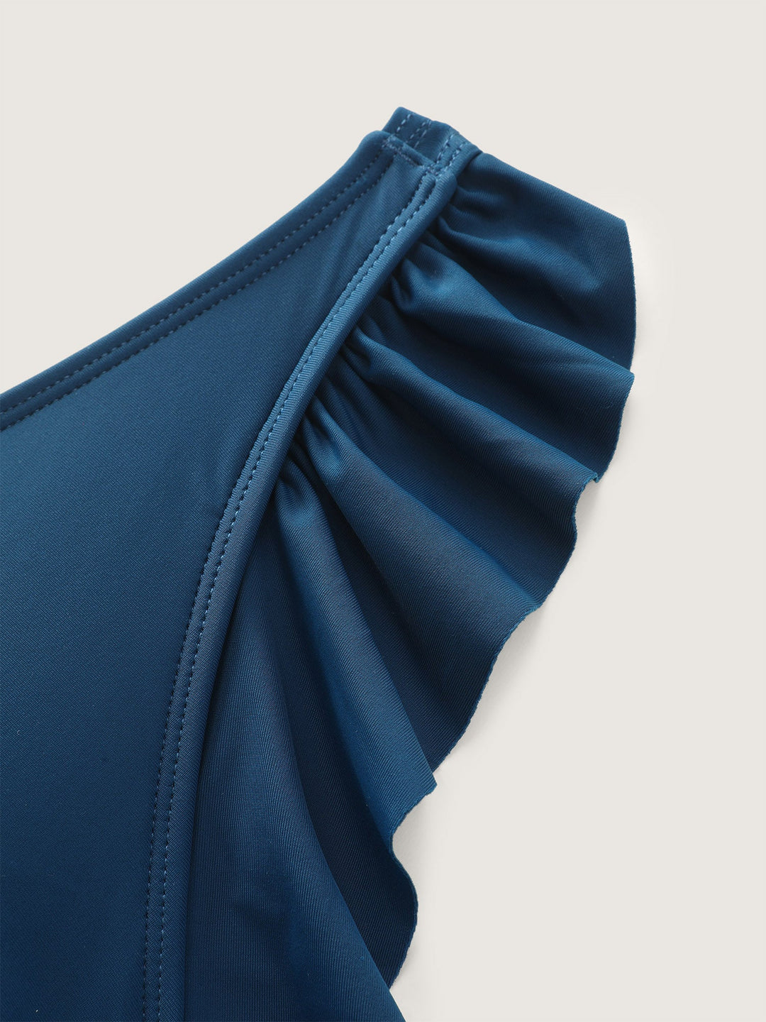 Serelune™ – Ruffled Hem Flutter Sleeve Swim Dress