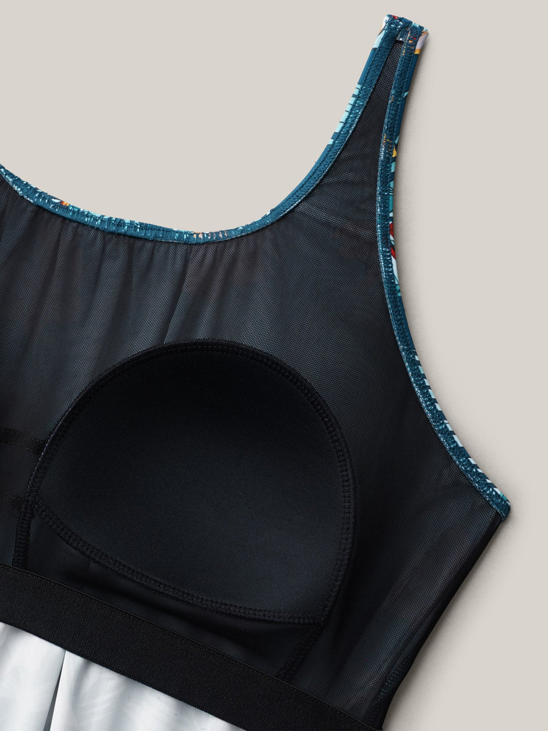 Serelle™ – Tropical Flower Print Pockets One-Piece Swimsuit