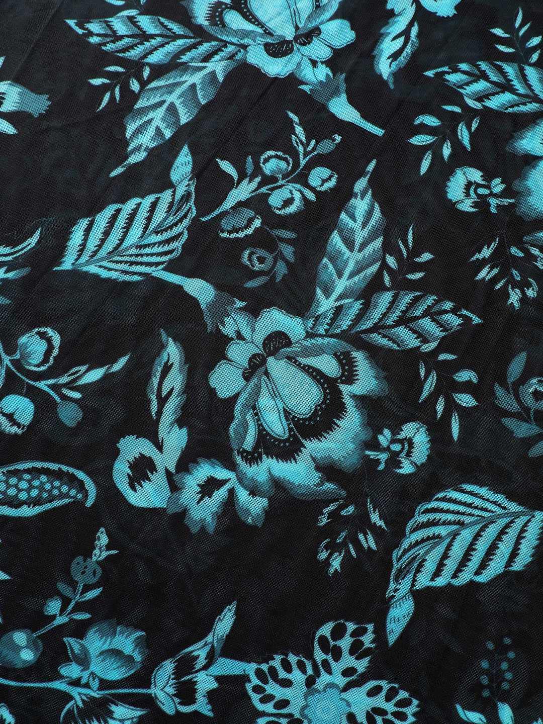 Celienne™ – Floral Ruched Mesh Swimsuit & Sarong Set