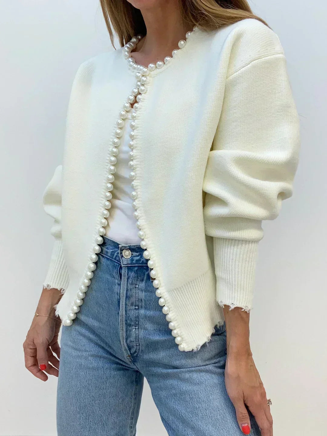 Verelle™ – Chic Pearl Cardigan