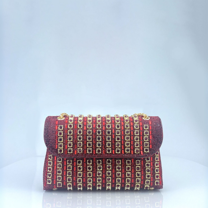 Mira™ – Chic Chain Coloured Diamond Shoulder Bag