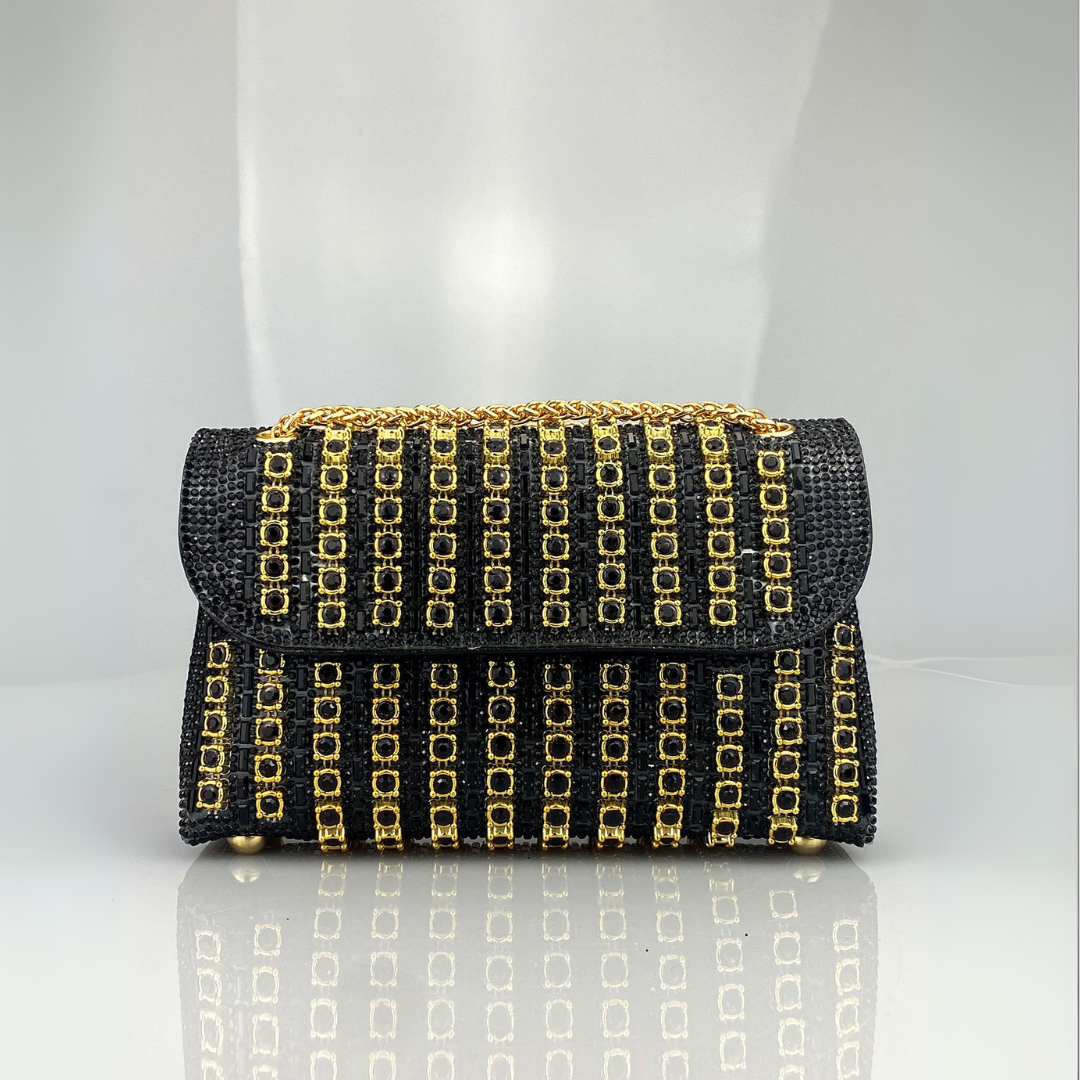 Mira™ – Chic Chain Coloured Diamond Shoulder Bag