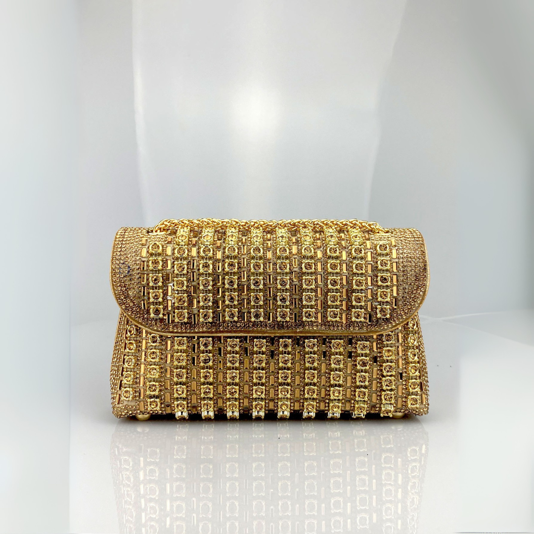 Mira™ – Chic Chain Coloured Diamond Shoulder Bag