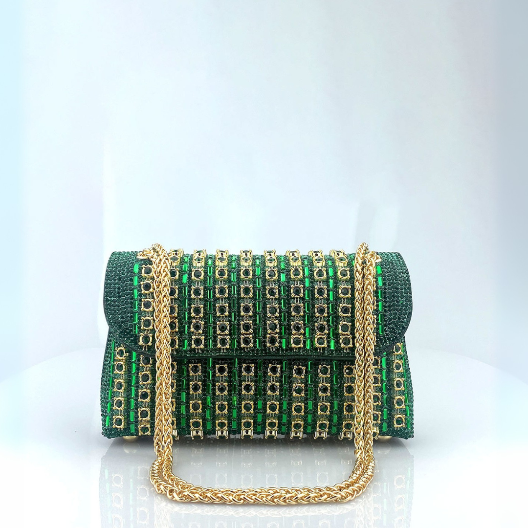 Mira™ – Chic Chain Coloured Diamond Shoulder Bag