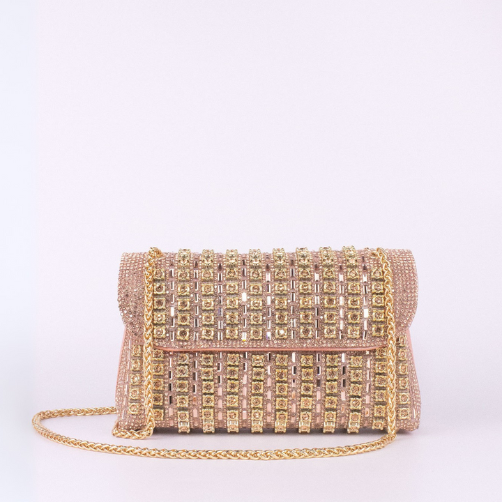 Mira™ – Chic Chain Coloured Diamond Shoulder Bag