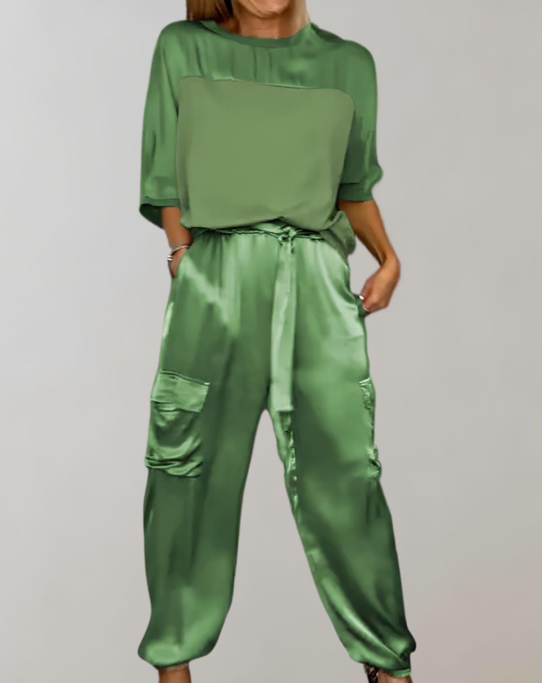 Liora™ – Silk Cargo Lounge Set