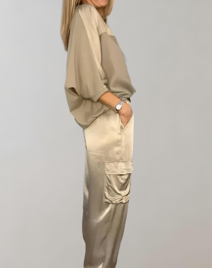Liora™ – Silk Cargo Lounge Set