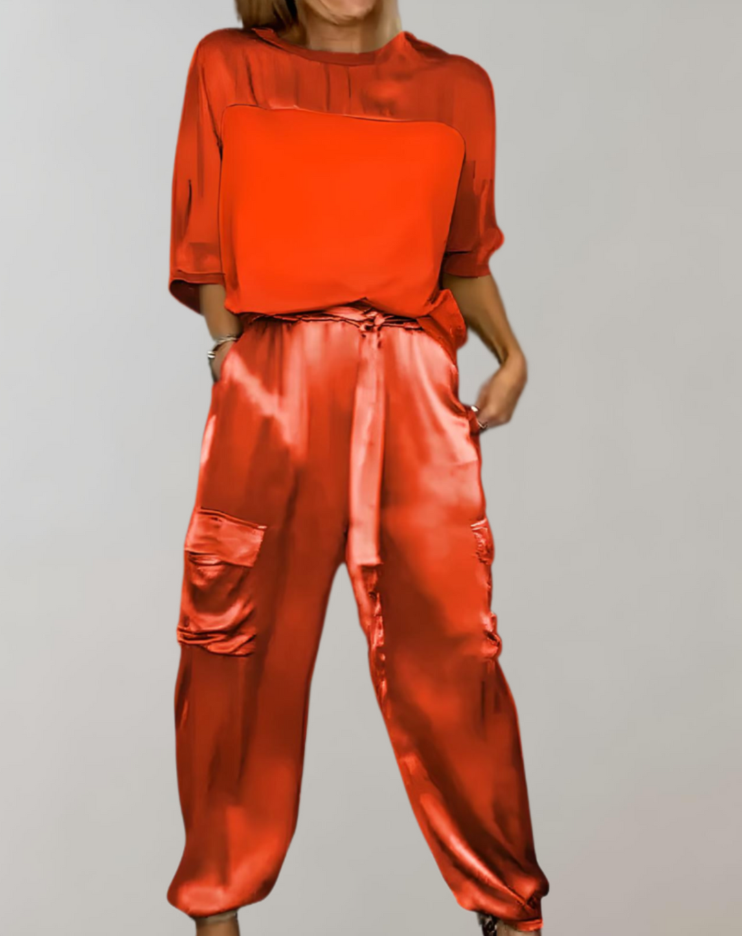 Liora™ – Silk Cargo Lounge Set