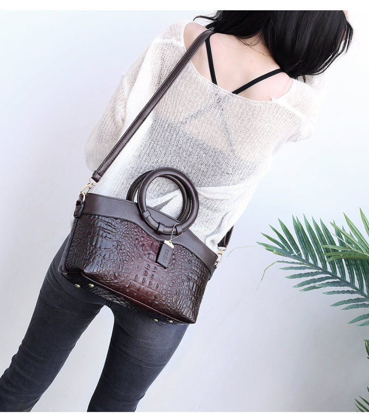Clara™ – Classic Croc | Versatile Vintage Bag