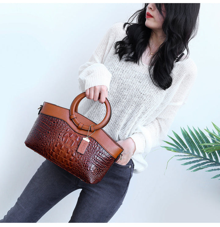 Clara™ – Classic Croc | Versatile Vintage Bag