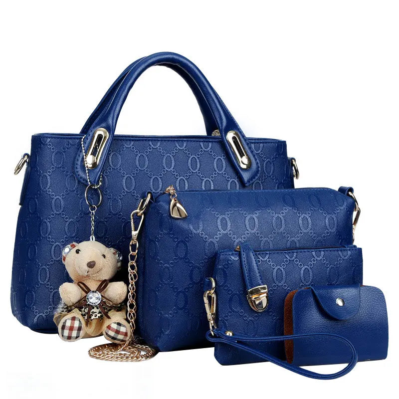 Elara™ – Elegant Cute 4-Piece Handbag Set