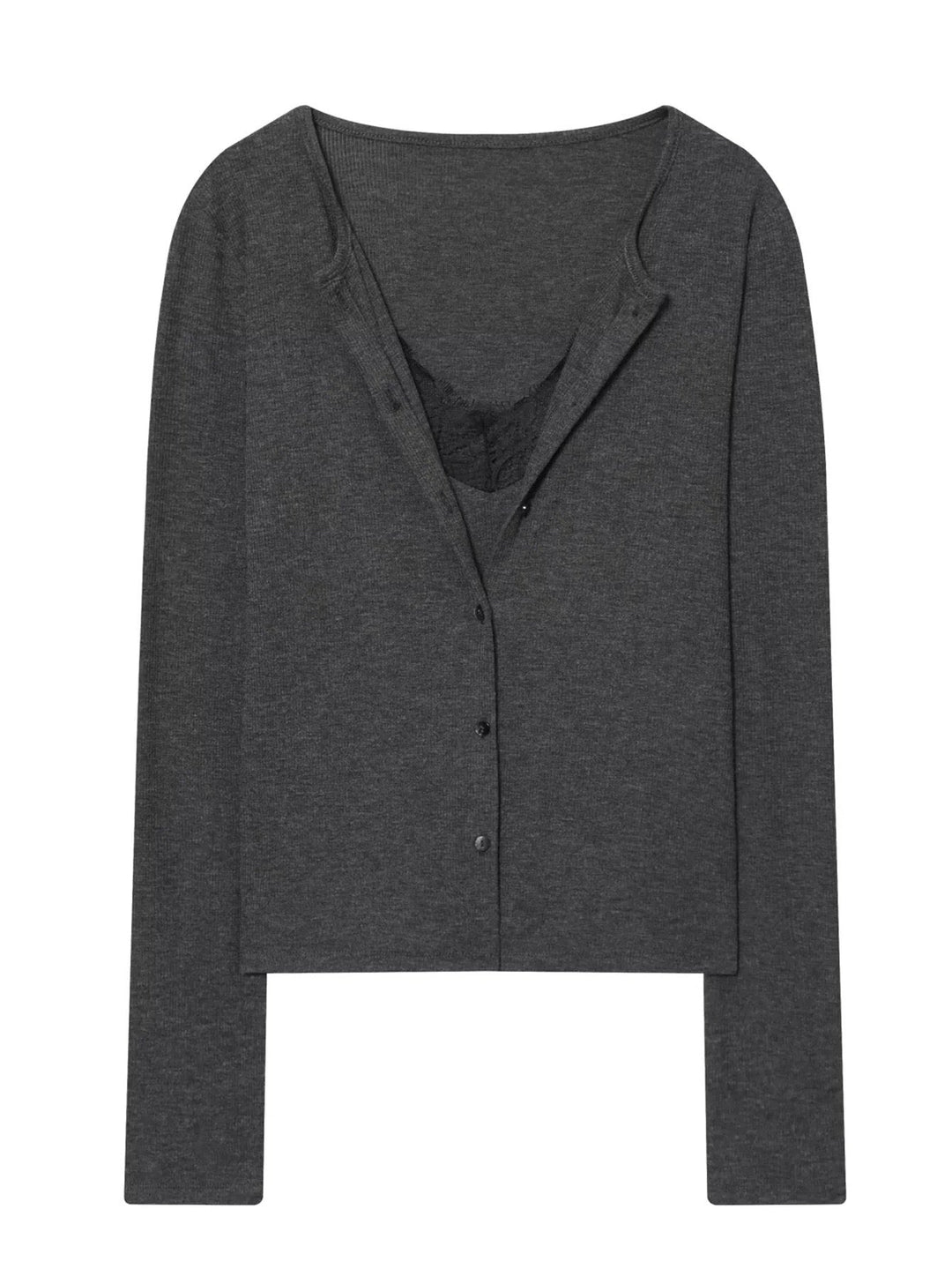 Celisse™ – Layered Cardigan with Lace