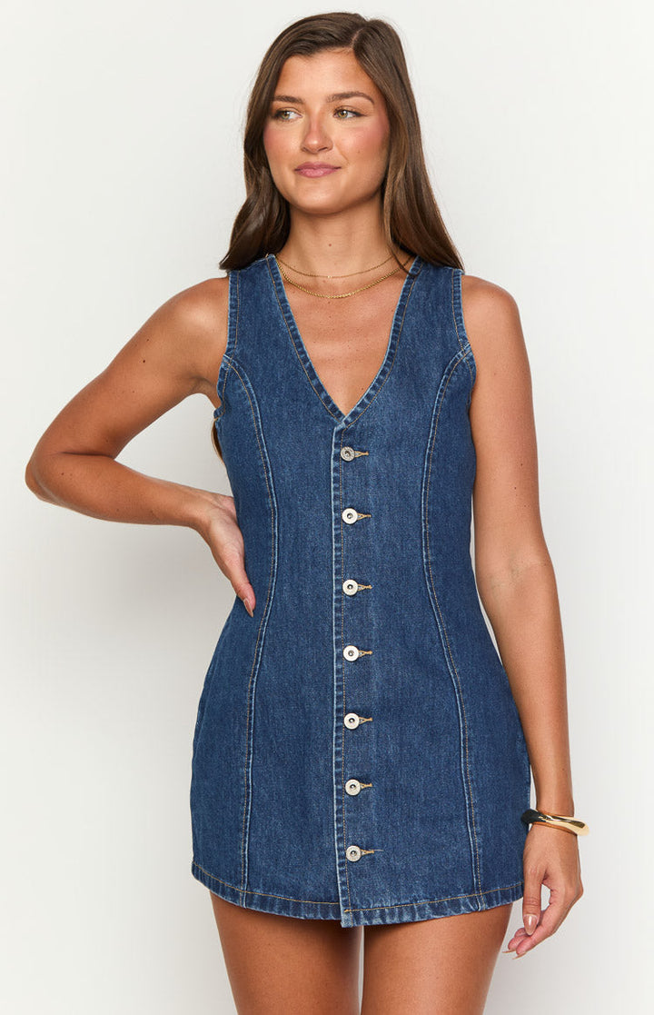 Raya - Structured Denim Mini