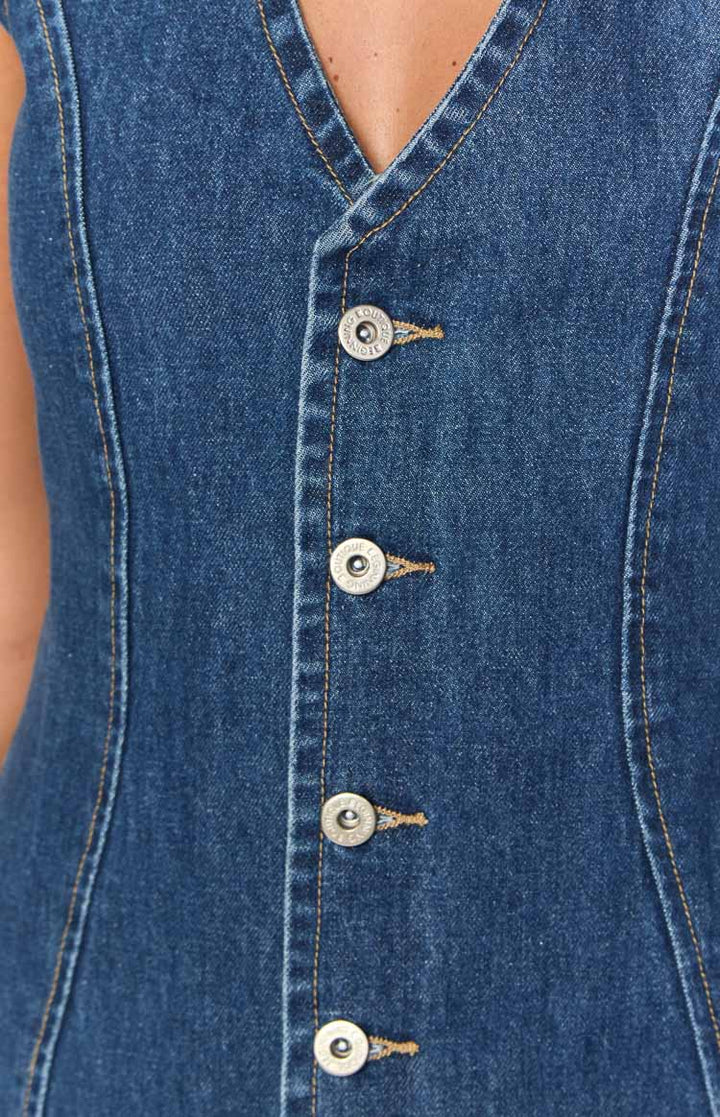 Raya - Structured Denim Mini