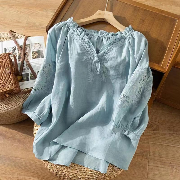 Livia™ – Linen Blouse