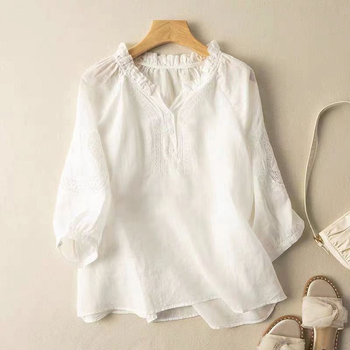 Livia™ – Linen Blouse