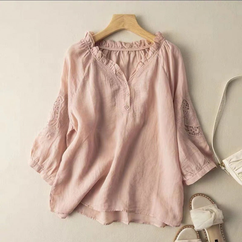 Livia™ – Linen Blouse