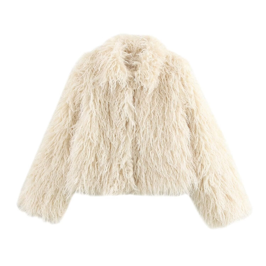 Lunelle™ – Luxe Faux Fur Shaggy Jacket