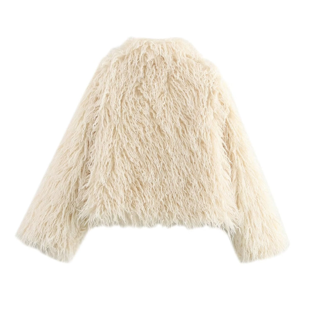Lunelle™ – Luxe Faux Fur Shaggy Jacket
