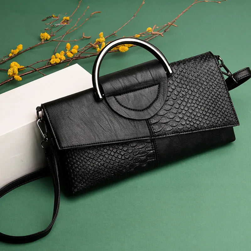 Celia™ – Structured Black Handbag