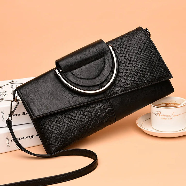 Celia™ – Structured Black Handbag