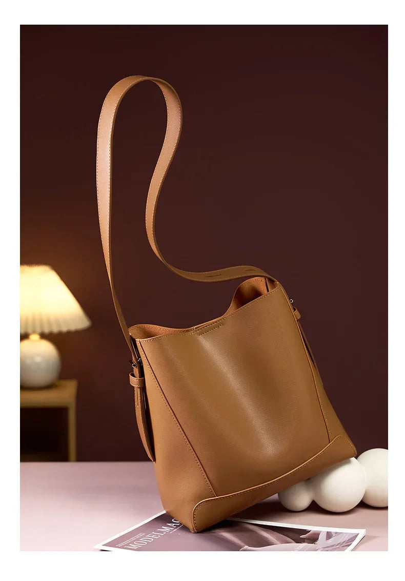Mira™ – Elegant Sand Shoulder Bag