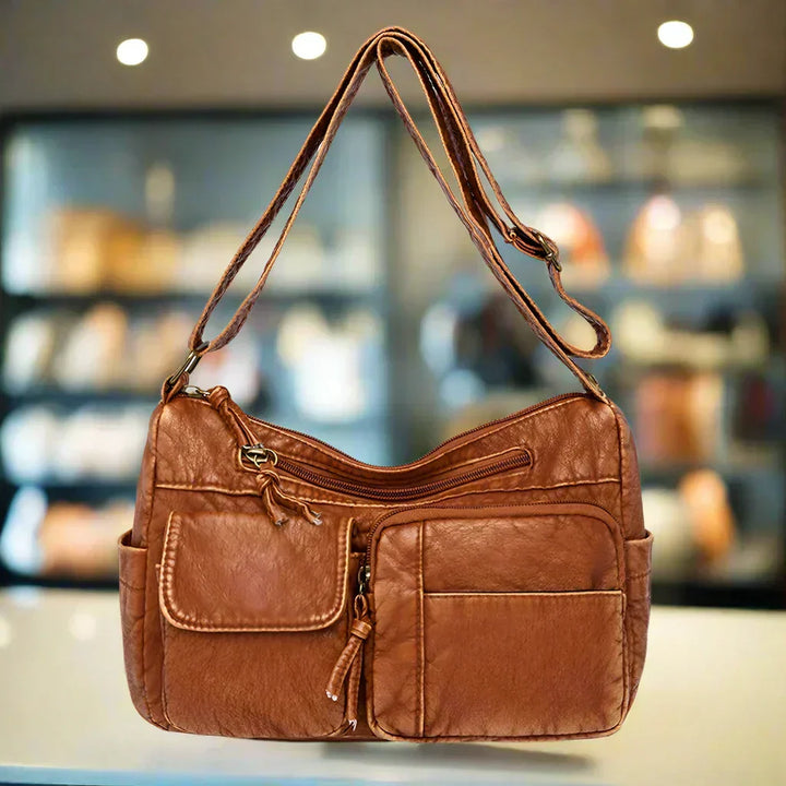 Mira™ – Vintage Leather Shoulder Bag