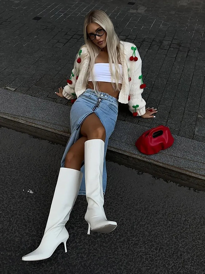 Zelisse™ – Soft Cherry Cardigan