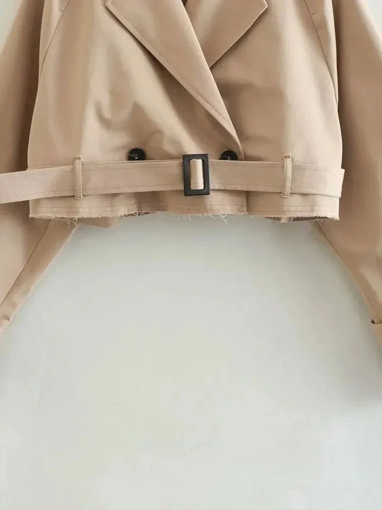 Celestra™ – Cropped Trench Coat