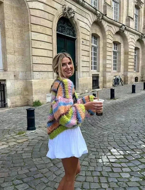 Sovelle™ – Playful Knitted Cardigan