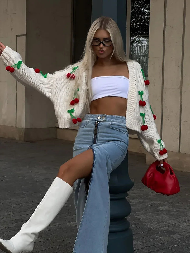 Zelisse™ – Soft Cherry Cardigan