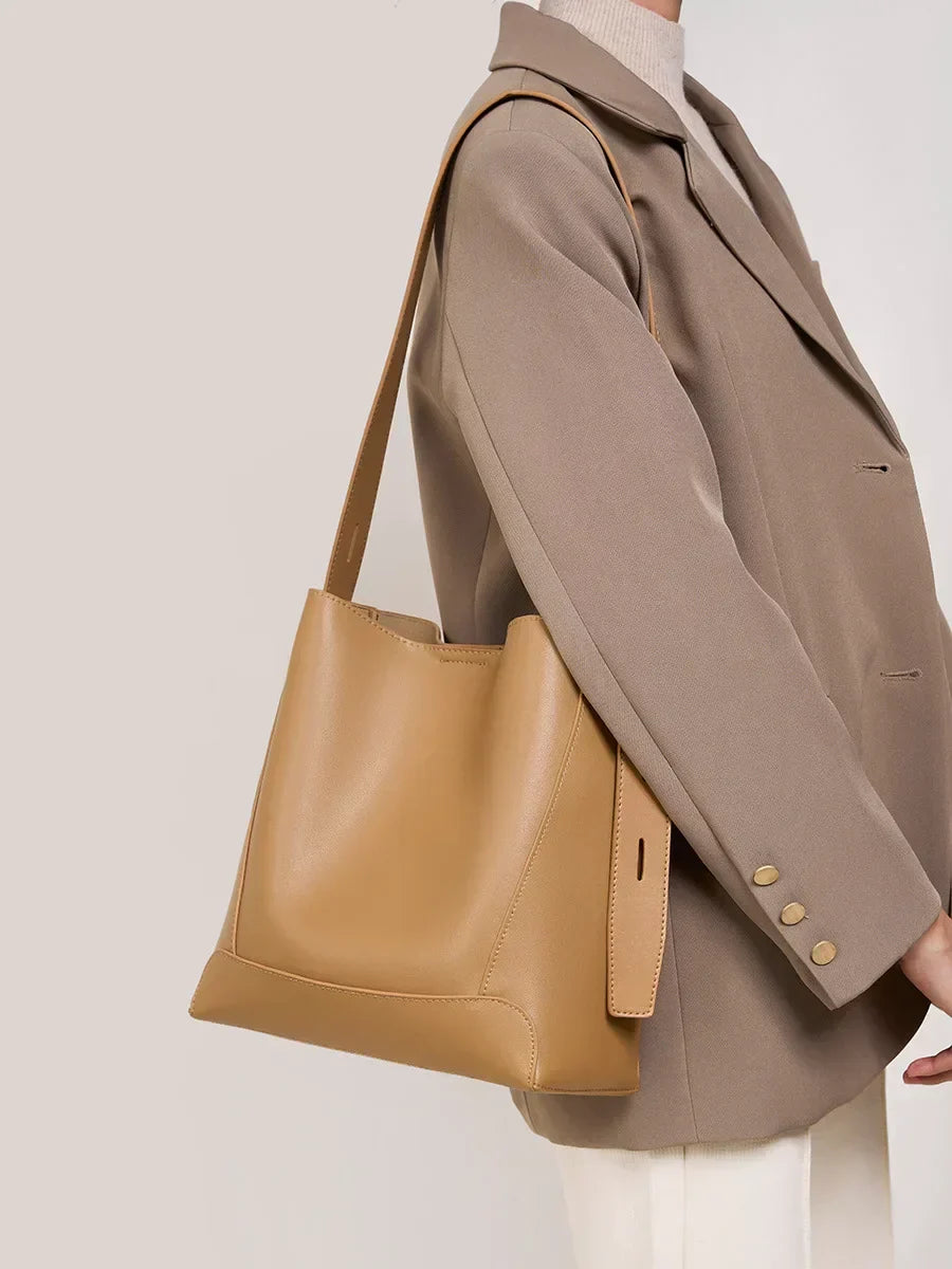 Mira™ – Elegant Sand Shoulder Bag