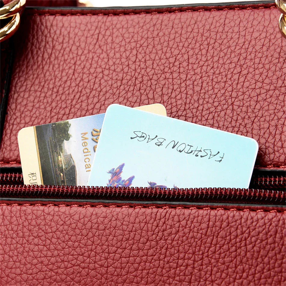 Celia™ – Burgundy Handbag