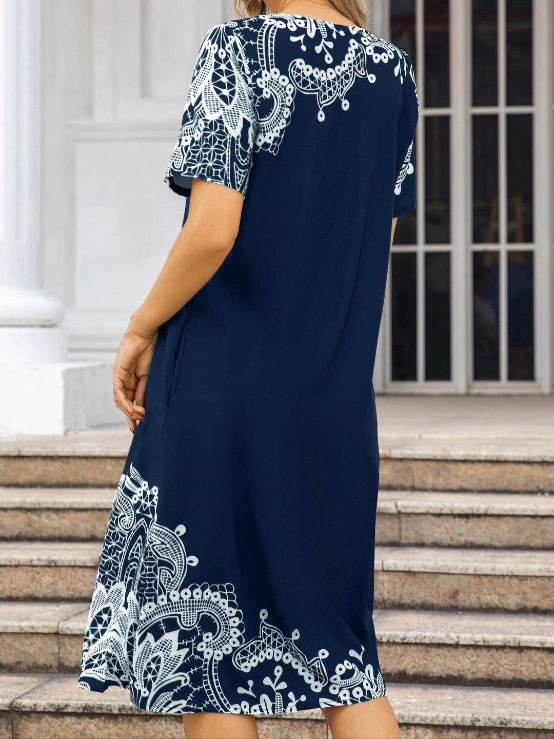 CP Amaria™ – Embroidered Soft Drape Dress