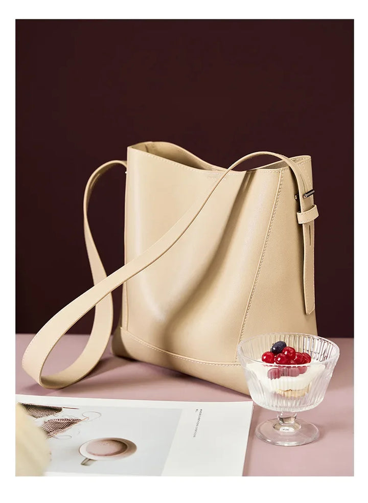 Mira™ – Elegant Sand Shoulder Bag