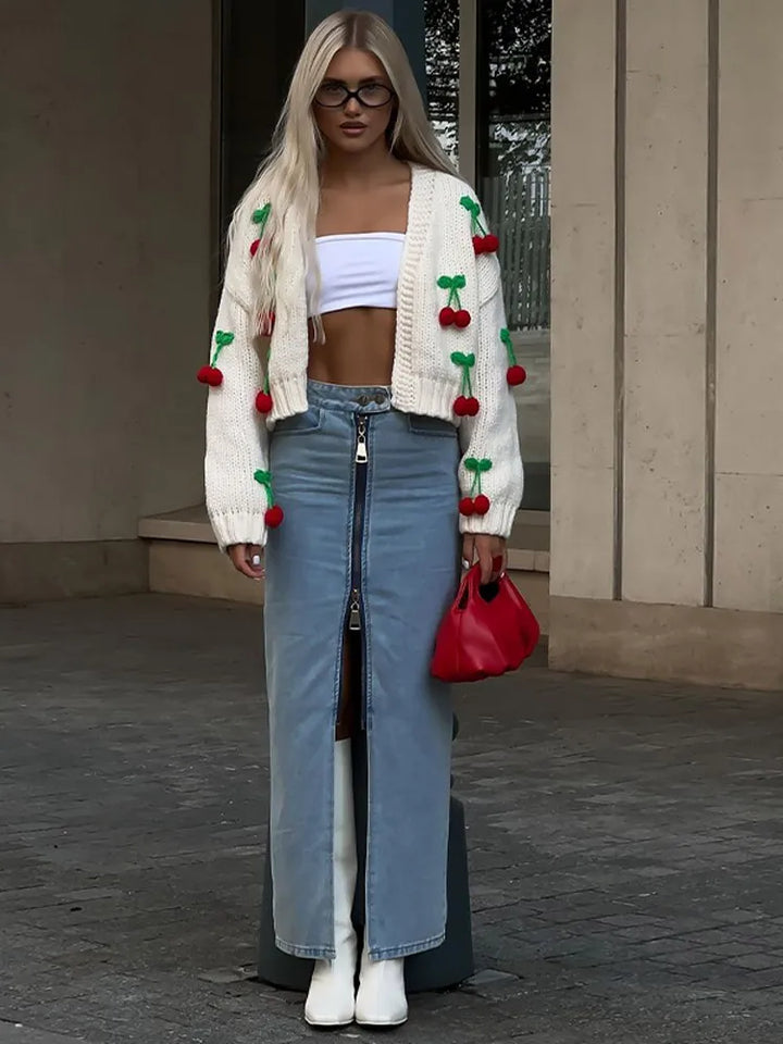 Zelisse™ – Soft Cherry Cardigan