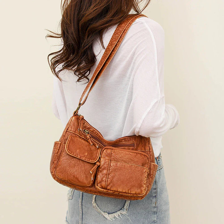 Mira™ – Vintage Leather Shoulder Bag