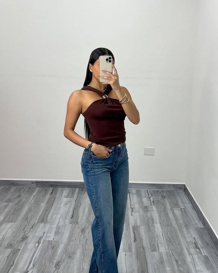 Calisse™ – Halter Top in Mocha