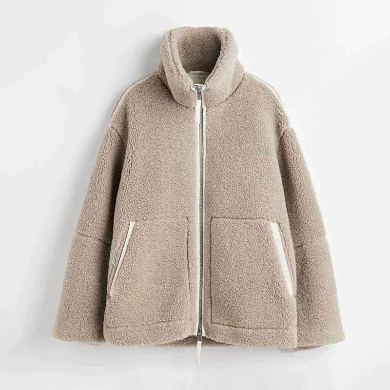 Celestra™ – Luxe Zip-Up Teddy Jacket