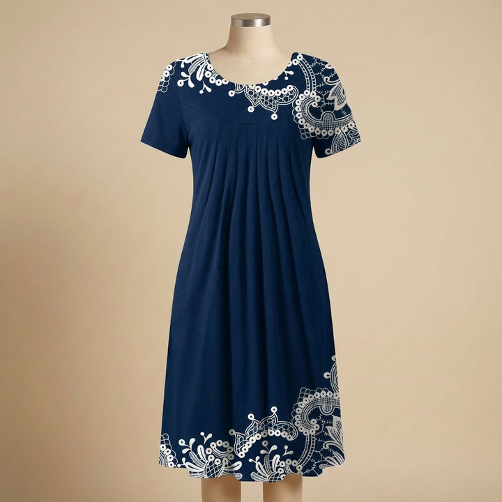 CP Amaria™ – Embroidered Soft Drape Dress