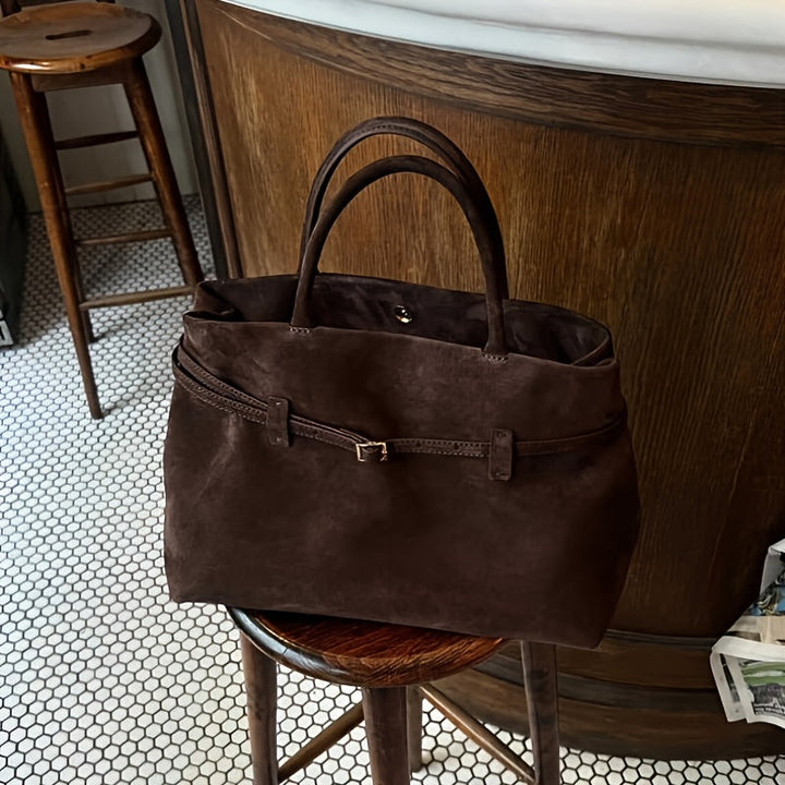 Zara™ – Elegant Suede Tote Bag