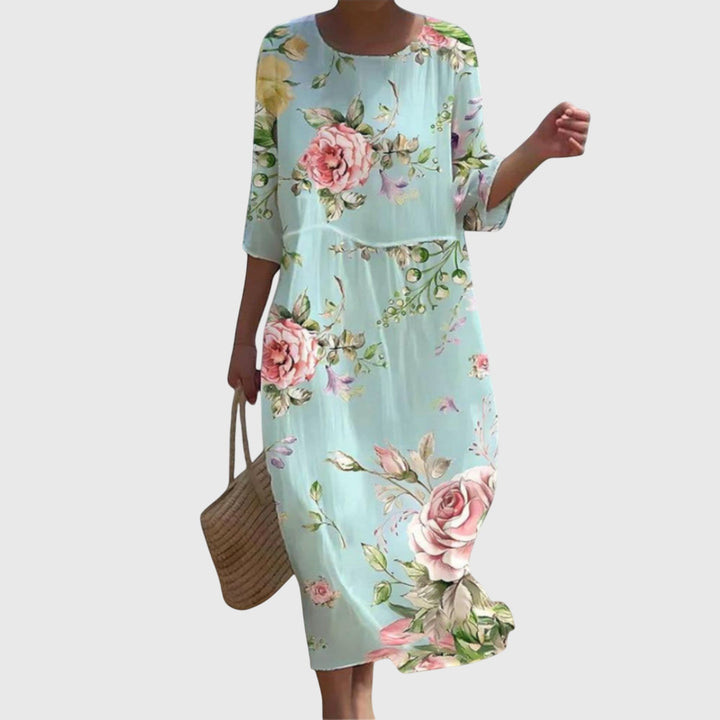 Soleil™ – Stylish Floral Maxi Dress