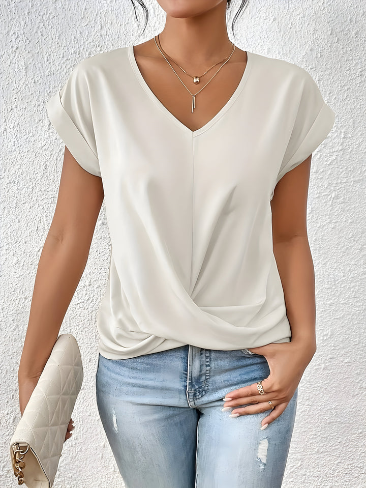 Livia™ – Twist Front V-Neck Top