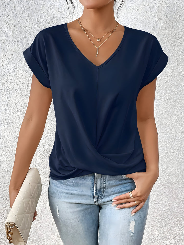 Livia™ – Twist Front V-Neck Top