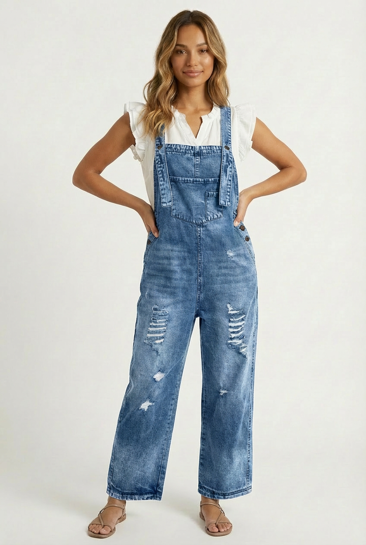 Carmelita™ – Vintage Wash Adjustable Jumpsuit