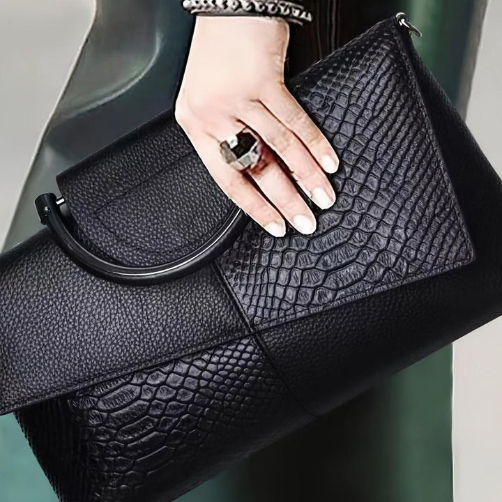 Elara™ – Croc-Embossed Luxury Bag