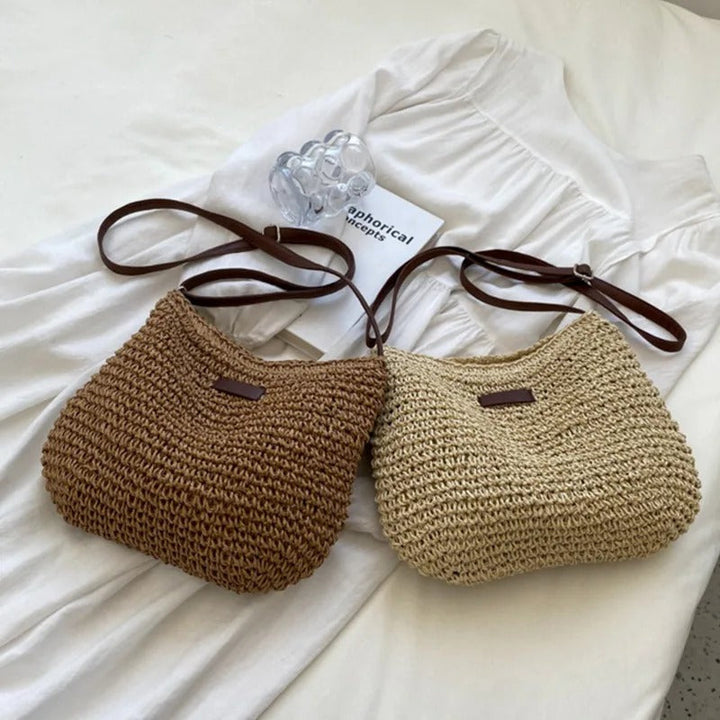 Zarae™ – Woven Straw Shoulder Bag