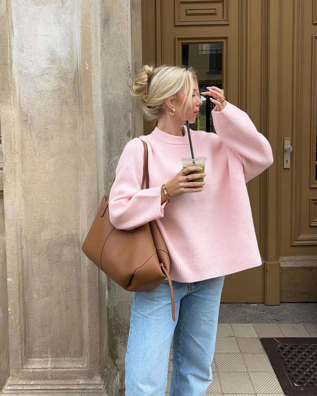 Sylora™ – Soft Pink Jumper
