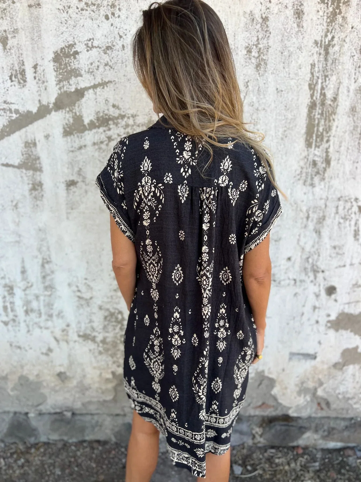 Celia™ – Cotton-Linen Blend Dress