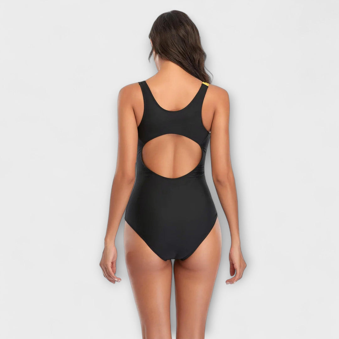 Tahlia™ – Sporty One-Piece Swimsuit with Back Cut-Out